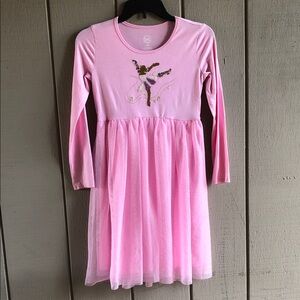 Wonder Nation Pink Long Sleeve Dress